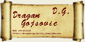 Dragan Gojsović vizit kartica